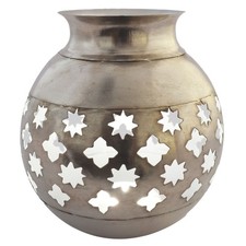 Lanterne Orientale Windlicht Arabica Argent