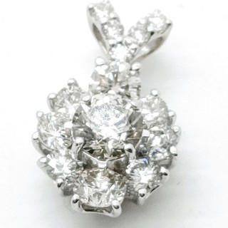 Jewelry Pendant Head Natural Diamond 1ct White Gold 5450551