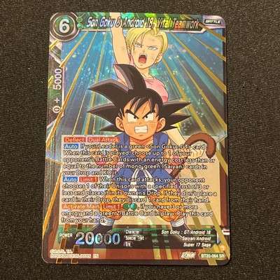 Dragon Ball Super Card BT20-064 Son Goku & Android 18, Vital Teamwork