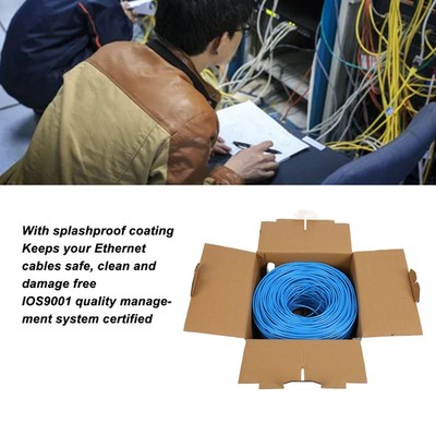 Cat6e -Kabel Cat6e -Netzwerkkabel 1000ft Sauerstofffreies Kupfer Für Zuhause