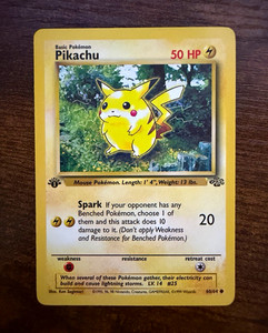 First Edition Pikachu Card | eBay