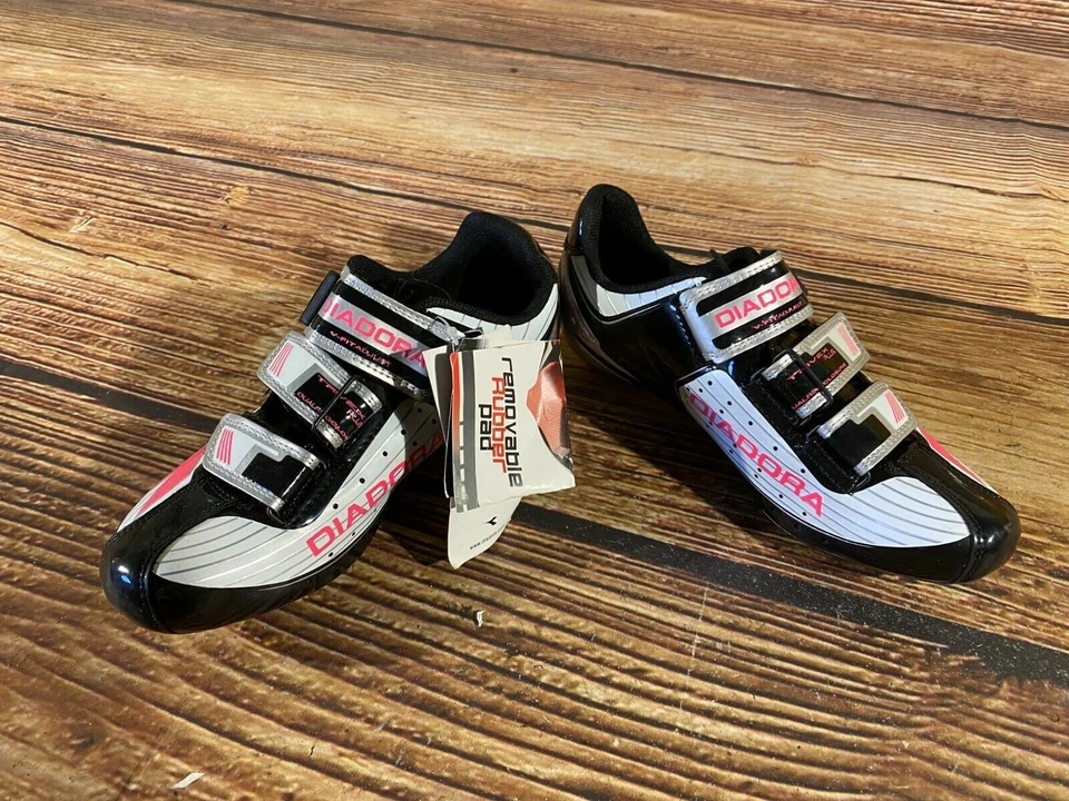 DIADORA Trivex Zapatos de Ciclismo de Carretera Zapatos de Bicicleta Damas Talla EU38 US7 NUEVO cs828 Foto 2 de 4
