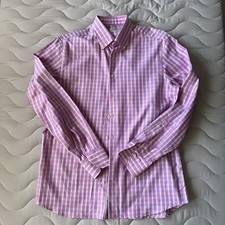 Stenstroms Men's Large Fitted Body Twofold Super Cotton Long Sleeve Shirt 16.5