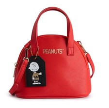 Peanuts Charlie Brown Mini Red Crossbody Bag/satchel-nwt