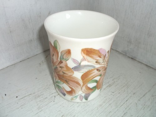 Springfield Bone China England Orchids Coffee Mug Cup Staffordshire - Picture 2 of 7