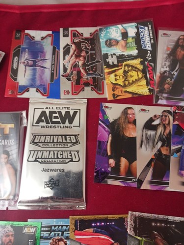 WWE AEW Panini Upper Deck Fleer Wrestling Cards Inserts Numbered Sealed Pack NM - Picture 3 of 14