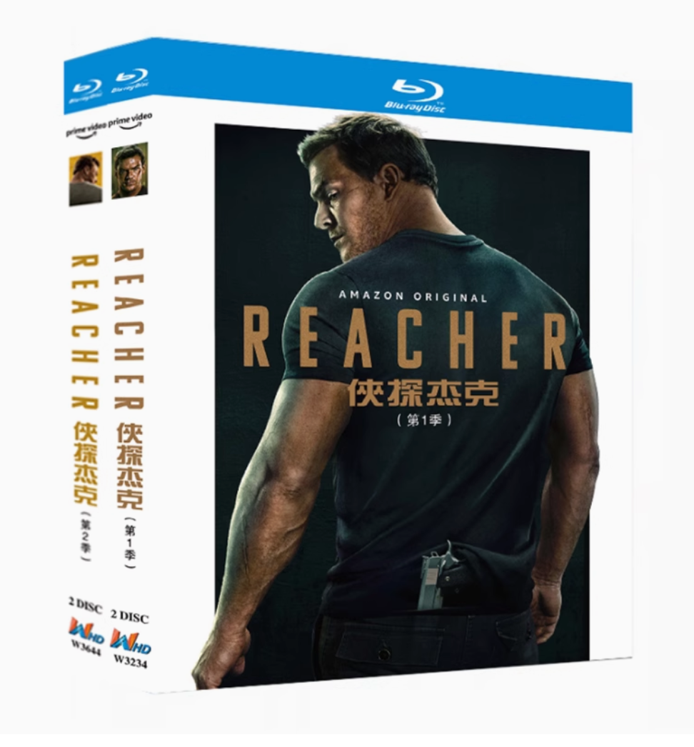 Reacher Season 1-2 BD Movie TV Film 4-Disc All Region New Box Set