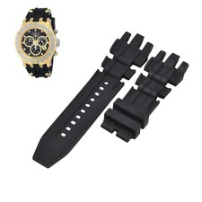Subaqua 80413 26mm Black Rubber Watch Strap For Invicta