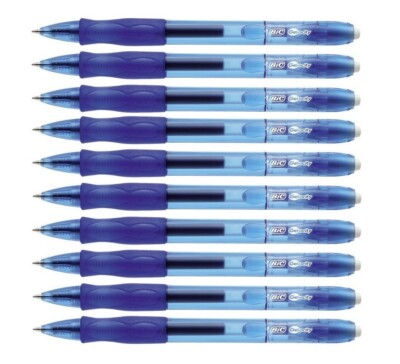10x BiC  Gelschreiber Kugelschreiber Gel-ocity  dokumentenecht 0,7 mm blau