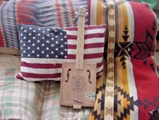 BLUES BOX SLIDE GUITAR ELECTRIC USED WITH SKELETON HEADS