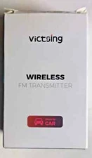 VicTsing V5.0 Bluetooth FM Transmitter for Car, 23W PD+QC3.0 Wireless Bluetooth