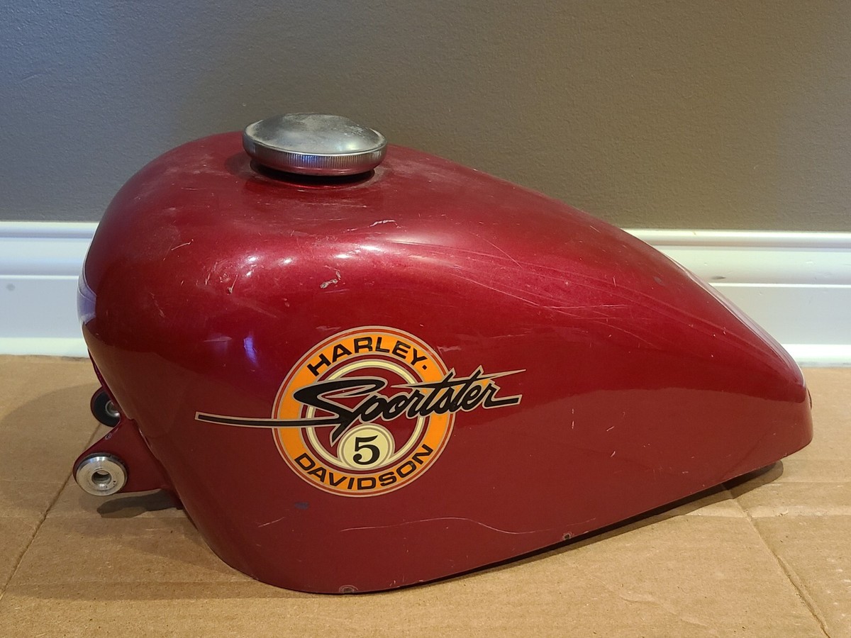 Harley-Davidson Sportster タンク 赤 Harley Sportster 5-speed Peanut Fuel Tank | eBay