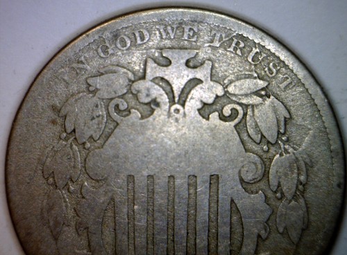 1867 ERROR Retained CUD Shield Nickel Coin NICE CUD + Die Cracks Errors NR - Picture 6 of 8