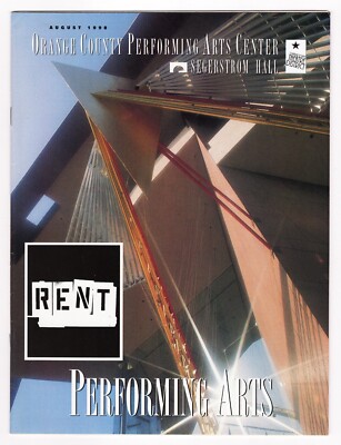 Adrian Lewis Morgan ''RENT'' Scott Hunt / Jonathan Larson 1998 Costa Mesa Program
