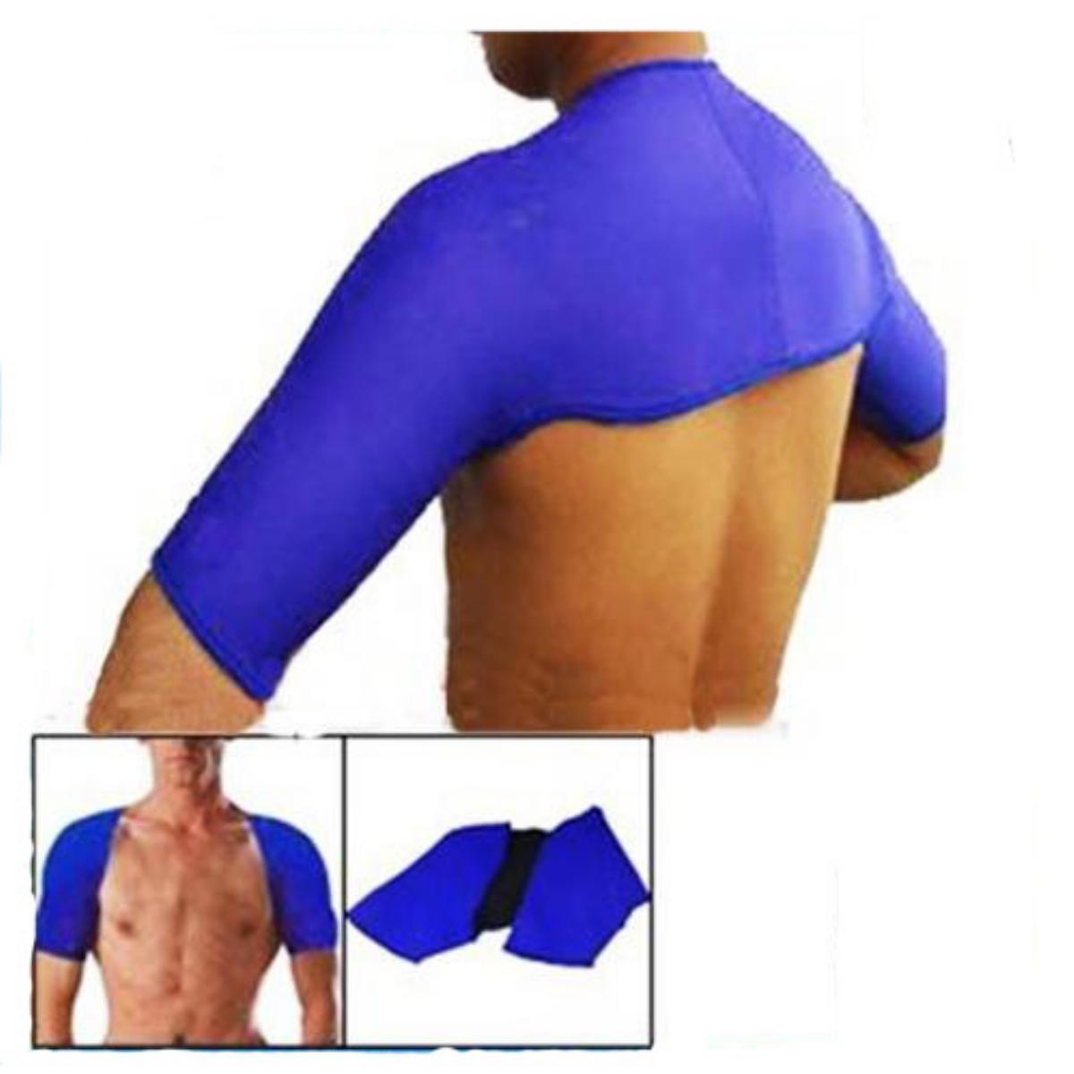Black Blue Double Shoulder Neoprene Support Brace Arthritis Brace Strap