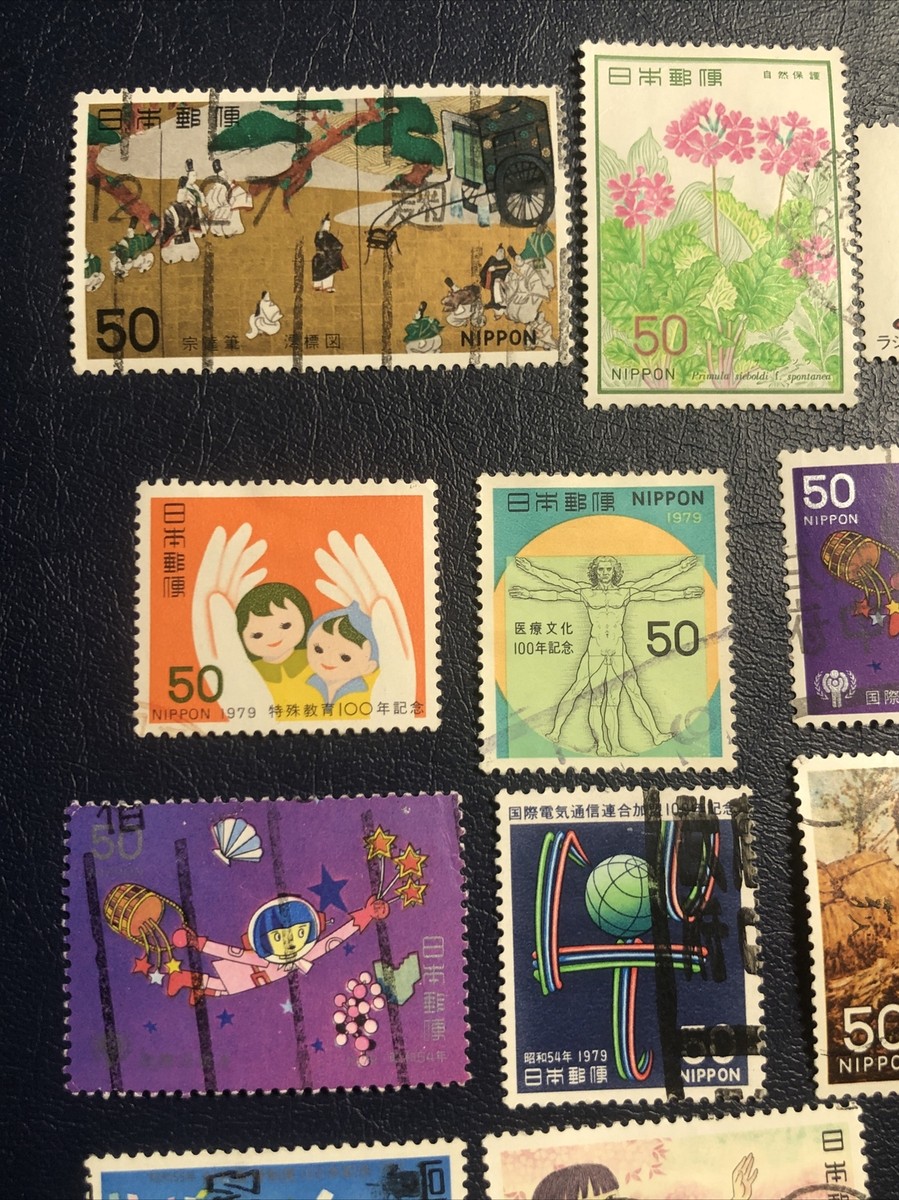Japan 1978-1980 Various 24 Stamps, cancelled, VF/EF Condition,NH