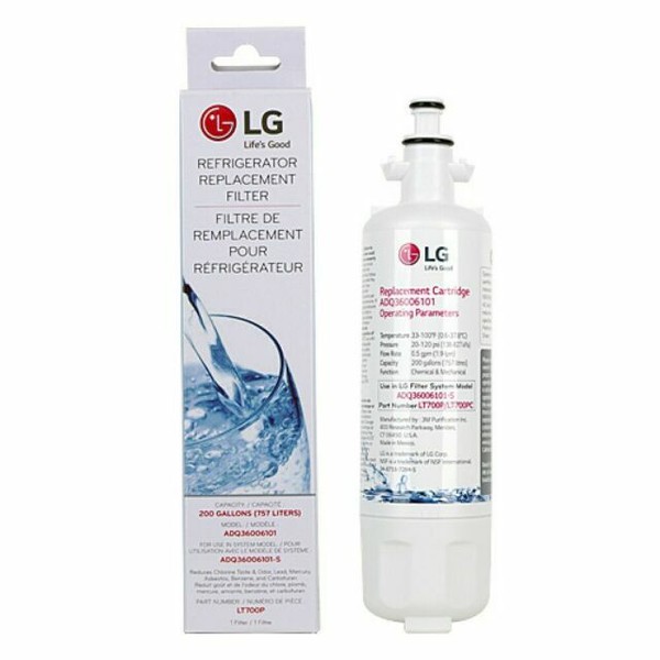 LG Water Filter ADQ36006104 ADQ360061 LT700/PC/PCS SET OF 3 Filters LG Water Filter ADQ36006104 ADQ360061 LT700/PC/PCS SET OF 3 Filters