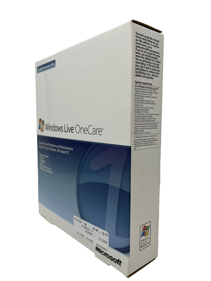 Microsoft Windows Live OneCare Protection & Maintenance up to 3 PCs Windows XP - Image 4 of 4