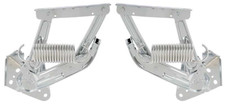 OER Chrome Hood Hinge and Spring Set 1967-1972 Chevy and GMC Pickup Trucks