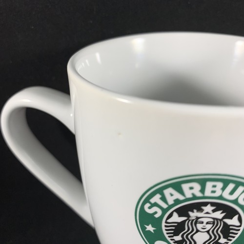 Starbucks Coffee Classic Mug White Double Sided Mermaid Logo 2007 12 Oz Cup - Picture 3 of 7