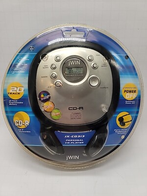jWIN Portable Personal CD Player & Headphones JX-CD313 SEALED CD-R