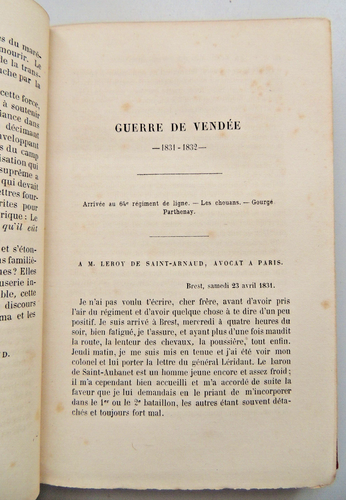 Algérie colonisation. Lettres du Maréchal de Saint-Arnaud. 1832-1854. ( rare) - Imagen 5 de 10