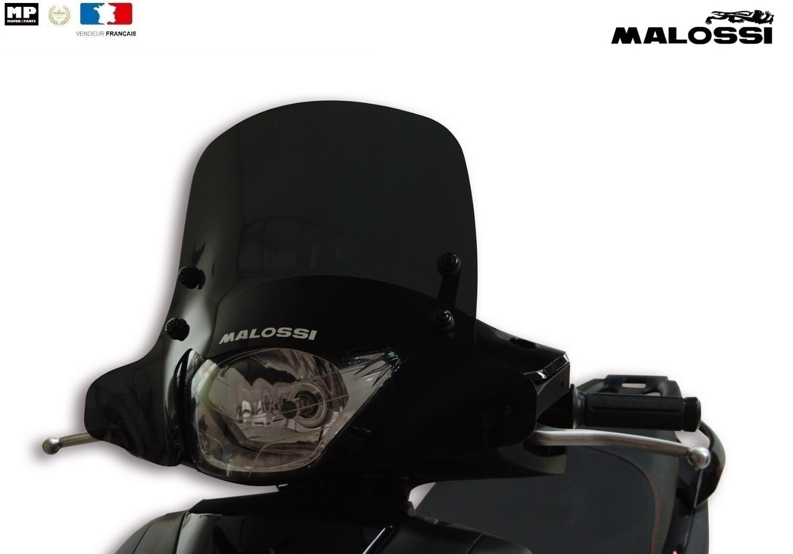 Bulle fumée Malossi 4514608 délectant le vent sur scooter Honda SH 125 de 2009