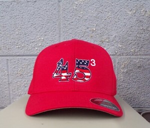 FlexFit President Trump 45 Cubed Embroidered Ball Cap Hat 3 Wins Ultra MAGA New
