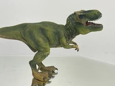 2011 Green Schleich Tyrannosaurus Rex Dinosaur T Rex Figure Toy Movable Jaw