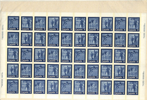 CANADA - PO SEALED SHEET OF 50 STAMPS - SCOTT 629-632 - Olympic Summer Sports - 第 1/2 張圖片