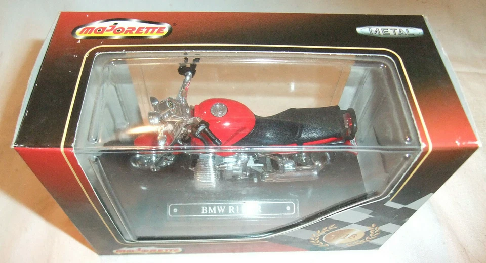 M.7/21 Majorette Motorrad BMW R1100R Sammlung OVP Metallguß Hinterradfederung - Bild 2 von 4