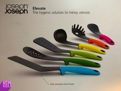 Erstausgabe Joseph Joseph Elevate Originalfarben 6 Küchenwerkzeuge Utensil Set