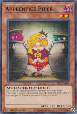 Apprentice Piper STAS-EN011 Common Near Mint 1st Edition yugioh