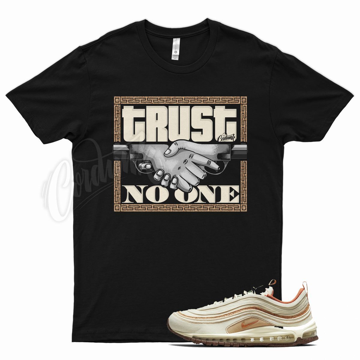 Black TRUST V2 T Shirt for N Air Max 97 Cork Coconut Milk Sienna Plant  Based | eBay