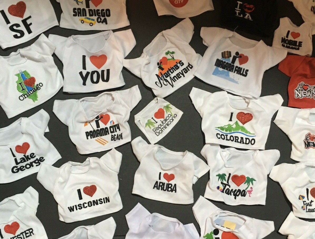 Doll Clothing Plush Mini TShirt Clothes Stuffed Animals Shirts