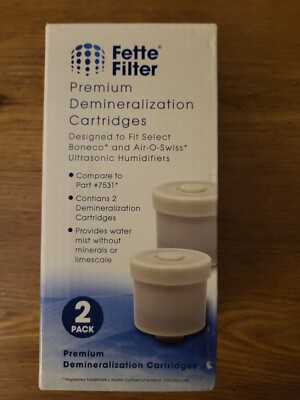 Fette Filter Demineralization Cartridges Fit Boneco & Air-O-Swiss Humidifiers