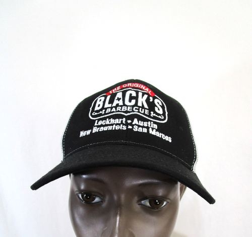 Cappello berretto baseball snapback a rete nero e bianco Blacks Barbecue taglia unica usato in ottime condizioni!! - Foto 4 di 9