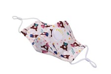 Kids Cotton Face Mask Reusable With / 5 Filters PM2.5 CARTOON