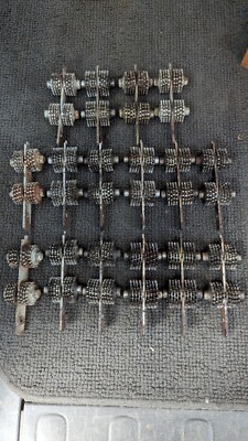 Lot of (16) assorted Edco Steel Concrete Scarifier Assembly 