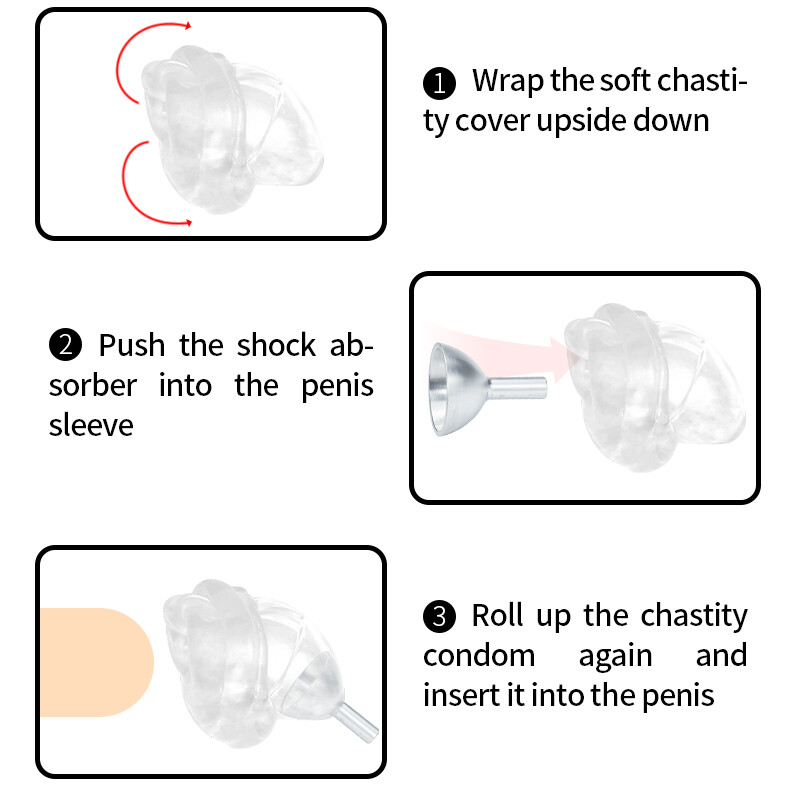 Electric Chastity Cage E-Stim Penis Sleeve Ring Electro Glans Cap for Men | eBay UK