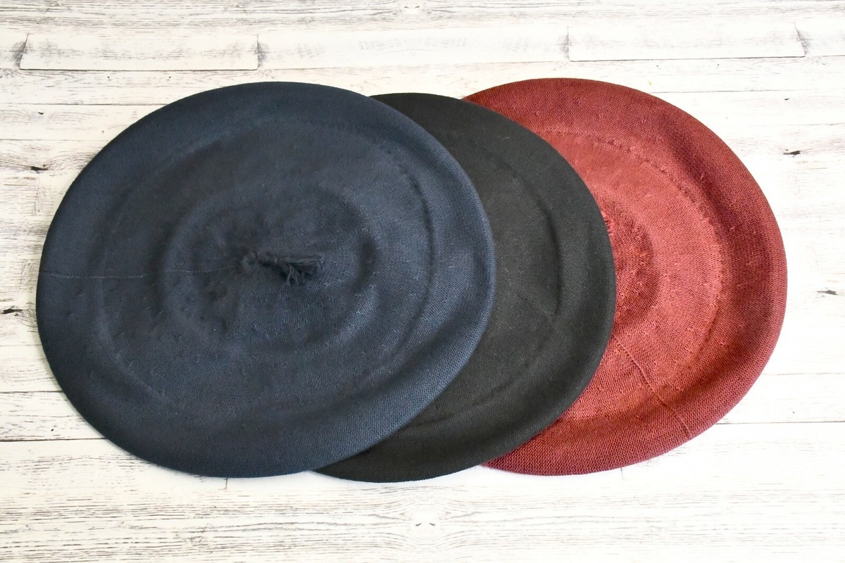 8963 Unisex Beret Gaucho Hat Traditional Hat From Argentina (black) Gaucho Beret - Cotton Black – Hampui Hats main image 2