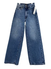 BDG Urban Outfitters Women's Size 24 Blue Jeans Wide-Leg High Waist NWT