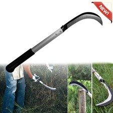 Sickle Gardening Hand Tool Scythe Overgrowth Cutter Tool Vegetation Weeding 22"