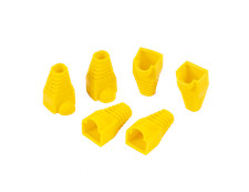 RJ45 Boot End Cap Yellow for Cat5 Cat5e Cat6 Ethernet Cable Modular Plug Lot