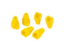 RJ45 Boot End Cap Yellow for Cat5 Cat5e Cat6 Ethernet Cable Modular Plug Lot