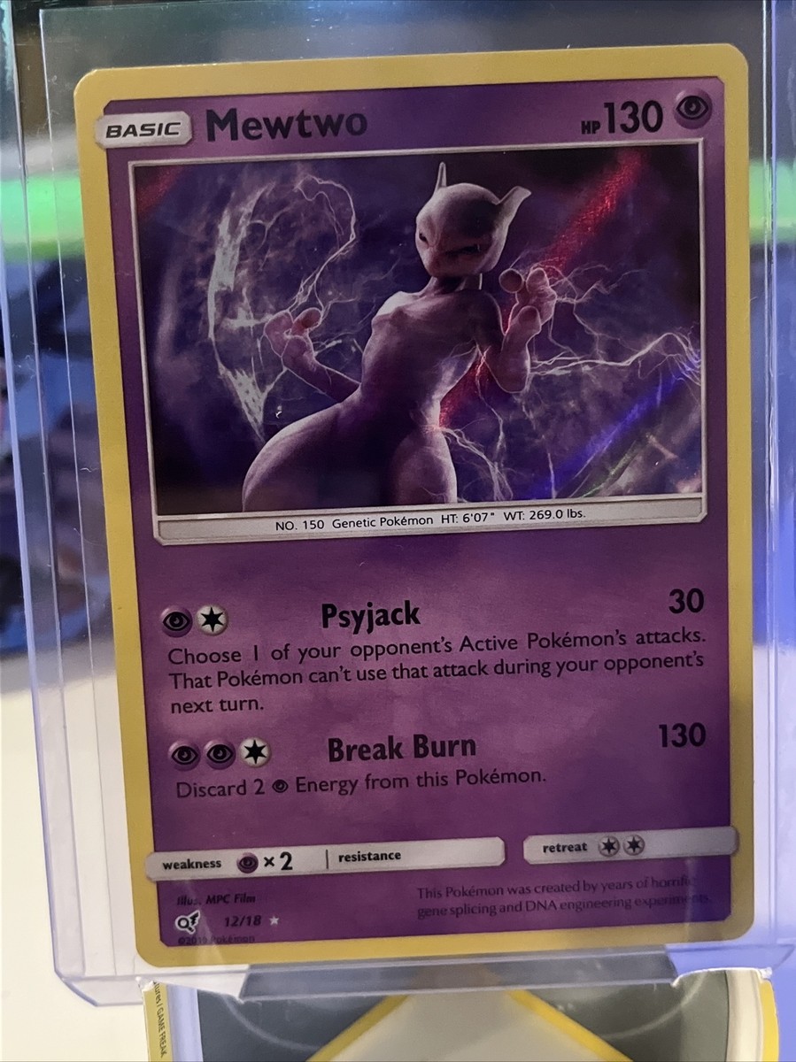 pokemon detective pikachu mewtwo card Pokémon TCG Mewtwo Detective Pikachu 12/18 Holo Holo Rare NM