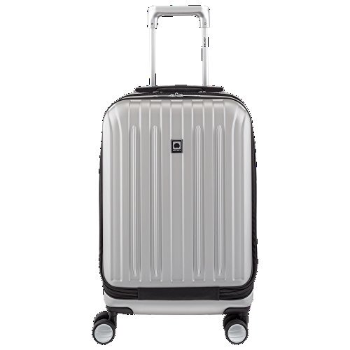 Titanium Hardside Expandable Luggage with Spinner Wheels, Silver, Carry-On 19...