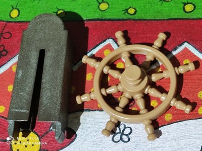 Corde PLAYMOBIL Blanche 60 Cm - Pour Bateau Pirate Et Figurines - Pièce Détachée D'occasion