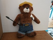 2005 Smokey The Bear Stuffed Animal Plush Toy Doll with Shovel  Hat 15" NWT