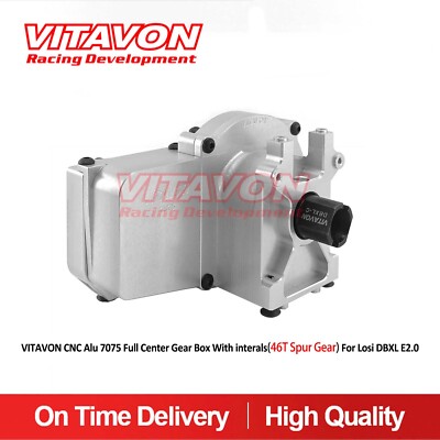 Vitavon CNC Alu 7075 Full Center Gear Box With Interals For Losi DBXL E2.0 1/5